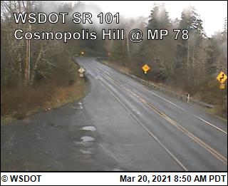 US 101 at MP 78.3: Cosmopolis Hill - Washington