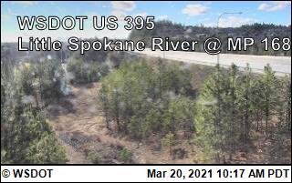 US 395 at MP 168: Little Spokane River (1) - Washington