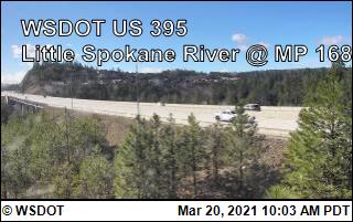 US 395 at MP 168: Little Spokane River (2) - Washington