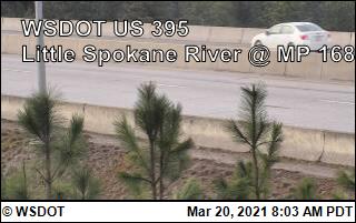 US 395 at MP 168: Little Spokane River (6) - Washington