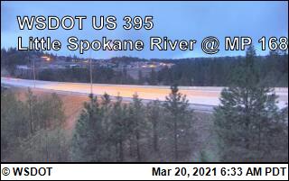 US 395 at MP 168: Little Spokane River (8) - Washington
