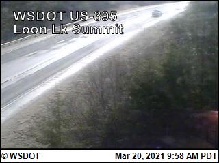 US 395 at MP 188.1: Loon Lake Summit (1) - Washington