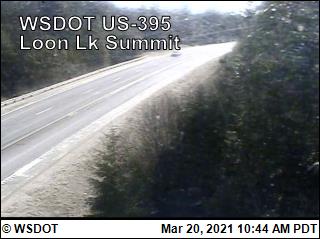 US 395 at MP 188.1: Loon Lake Summit (2) - Washington