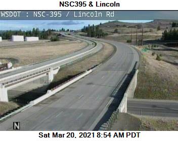 US 395 NSC at MP 162.5: NSC 395 & Lincoln - Washington