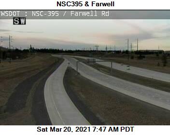 US 395 NSC at MP 165.2: NSC 395 & Farwell - Washington