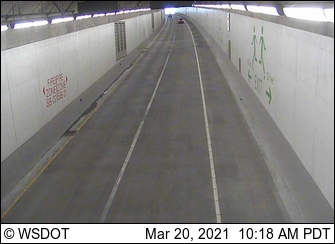 SR 99 at MP 30.8: SB Tunnel, South end - USA