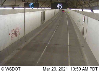 SR 99 at MP 31.8: SB Tunnel, North end - Washington