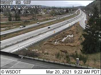 SR 167 at MP 13.8: 15th St SW, West - USA