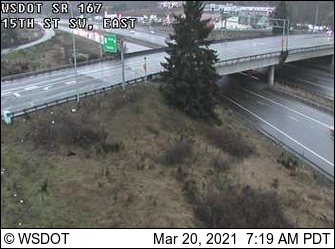 SR 167 at MP 13.9: 15th St SW, East - USA