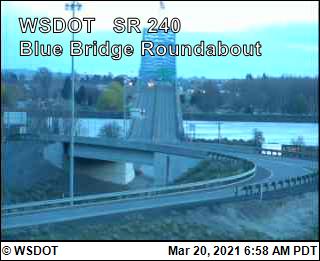 SR 240 at MP 43.1: Blue Bridge Roundabout - Washington
