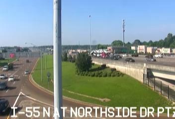 I-55 North at Northside Dr PTZ - I-55 north at Northside Dr towards Memphis/Natchez Trace. (N - 020106) - USA