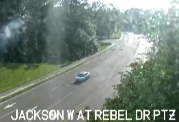 Jackson West at Rebel Dr PTZ - East entrance to Ole Miss campus. (S - 060107) - USA