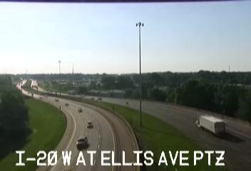 I-20 W at Ellis Ave PTZ - I-20 west at Valley St towards Clinton. (W - 010903) - USA