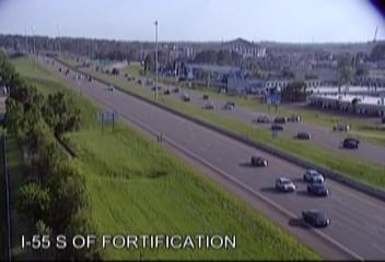 I-55 S of Fortification - I-55 north of Fortification towards Downtown Jackson/The Stack (S - 021108) - USA