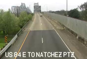 US 84 E to Natchez PTZ - Entering MS River Bridge east towards Natchez, MS (E - 120104) - USA