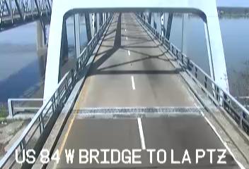 US 84 W Bridge to Louisiana PTZ - Entering MS River Bridge west towards Vidalia, LA (W - 120105) - USA