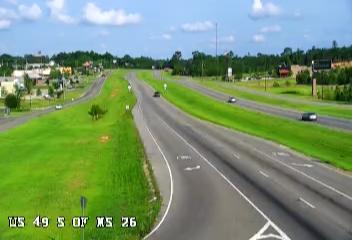 US 49 S of MS 26 - US 49 south of MS 26 in Wiggins towards the Gulf Coast (S - 052005) - USA